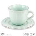 Taza y platillo Grace Ceramic